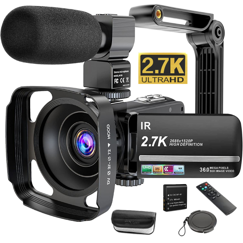 Zoom Lighting Kit - 2,7 k Camcorder Videokamera 36mp mit