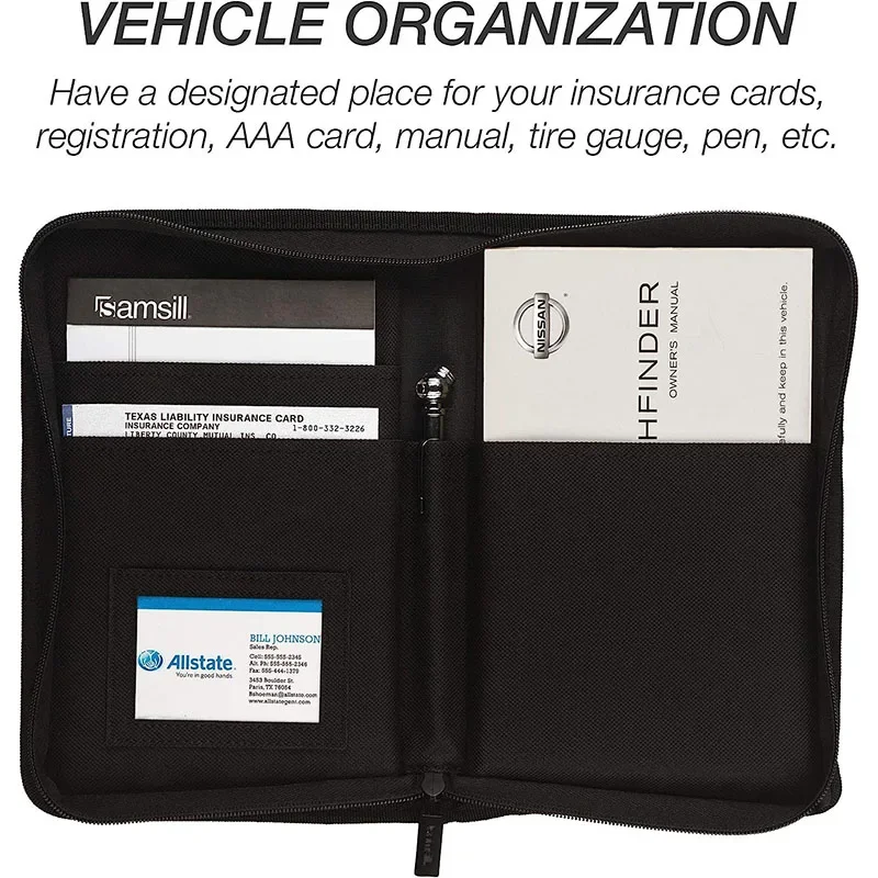 Rolling File Cart - Nylon Auto Registrierung Versicherung Halter Führerschein