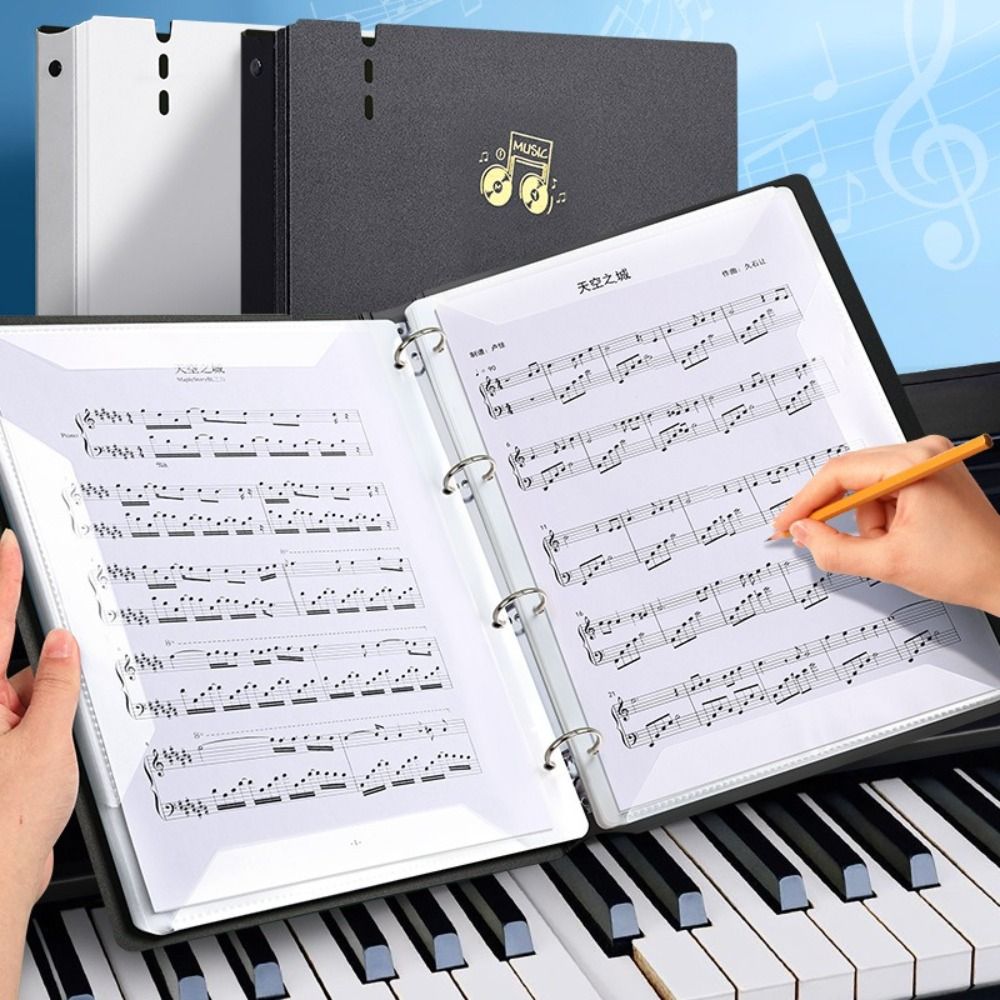 Document Scanner Portable - Kreativer Musikpartitur-Ordner aus Kunststoff, A4, flexible