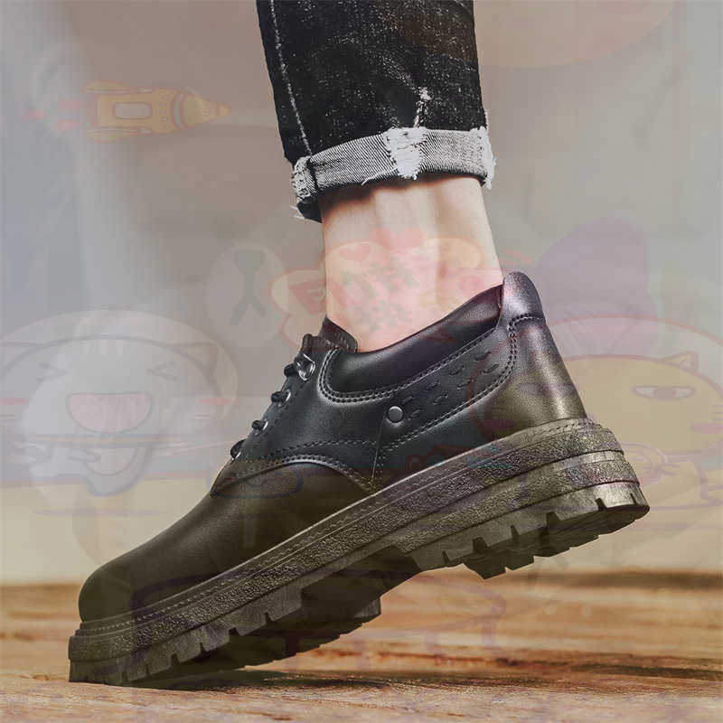 Home Office Buy - Dunkles Naturleder, modische Turnschuhe, Tennis-Herren-Turnschuhe, modische