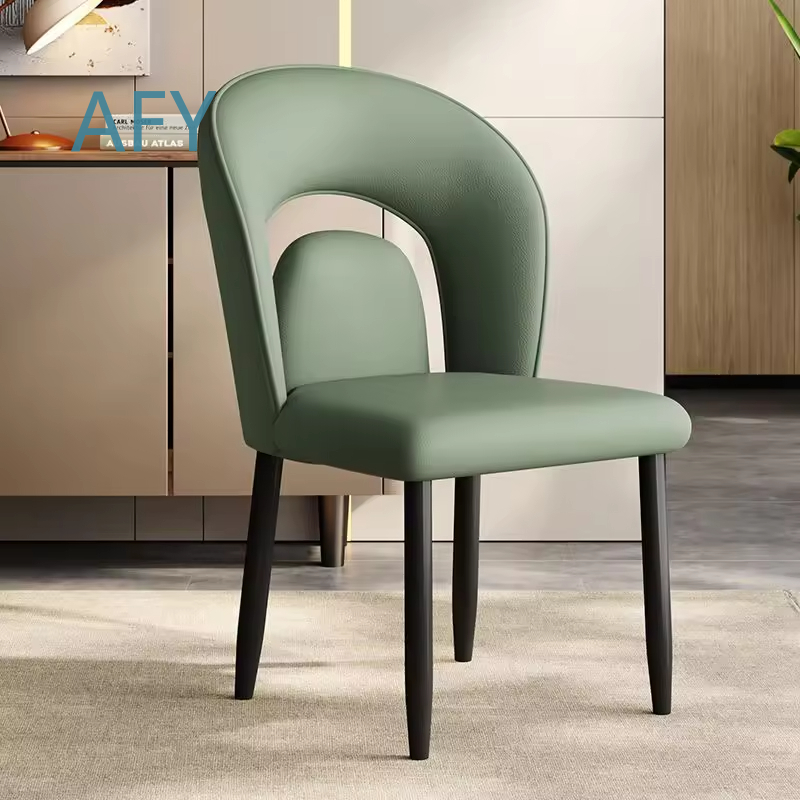 Home Office Ikea - Moderner Dunkelgrauer Esszimmerstuhl mit Massivholzrahmen und