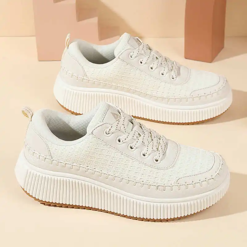 Home Office Buy - Braune Schuhe für Damen, flache Schuhe,