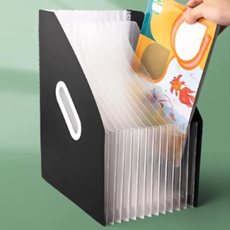 Document Scanner Portable - 13-Fächer Vertikale Tragbare Erweiterbare Akkordeon-Tasche Mehrschichtige