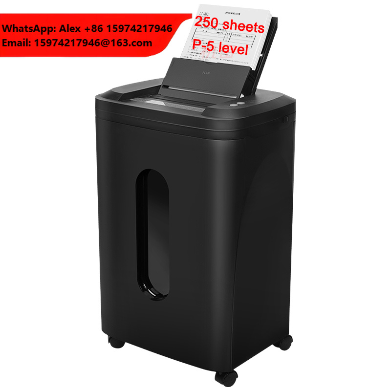 Paper Shredder Micro - COMET Kommerzieller Hochleistungs-Aktenvernichter für 250 Blatt,