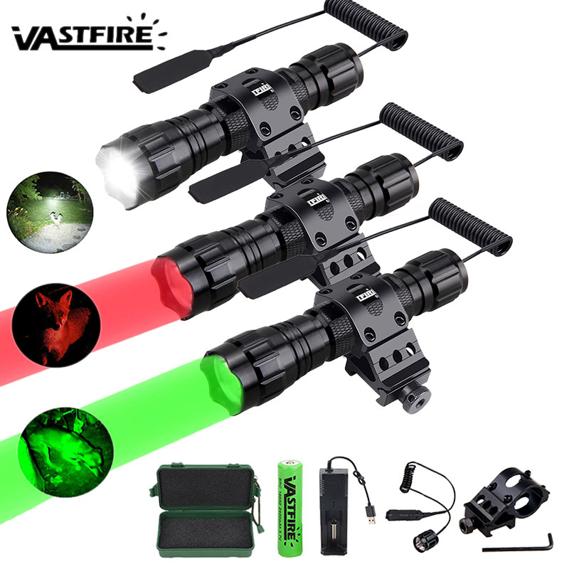 Zoom Lighting Kit - 501B 4 Farben Professionelles Jagd-Taschenlampen-Set Grün