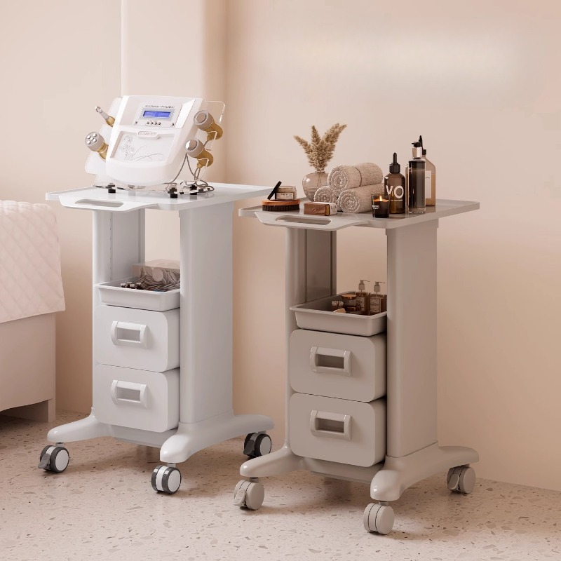 Rolling File Cart - Rollbarer Schönheitssalon-Wagen, Mobiler Hautpflege-Instrumentenwagen, Mehrstöckiger Werkzeugorganizer