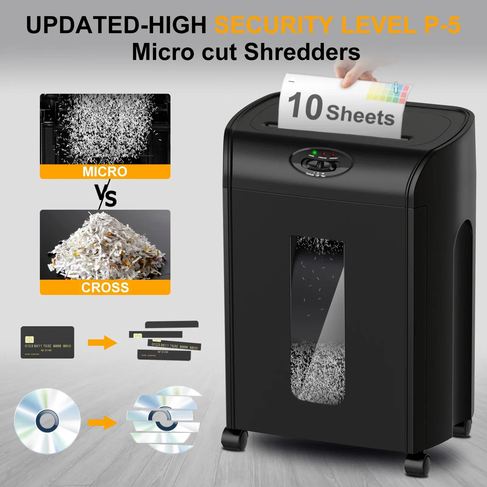 CD290P 10 Blatt Micro Cut Akte – Paper Shredder Micro Bewertung und Preis