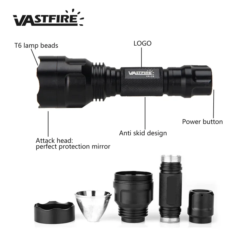 LED Taktische Jagd Taschenlamp – Zoom Lighting Kit Bewertung und Preis