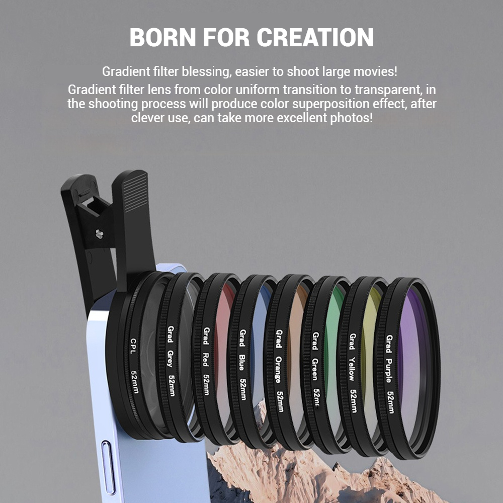 52mm Clip-On Smartphone-Kamera – Zoom Lighting Kit Bewertung und Preis