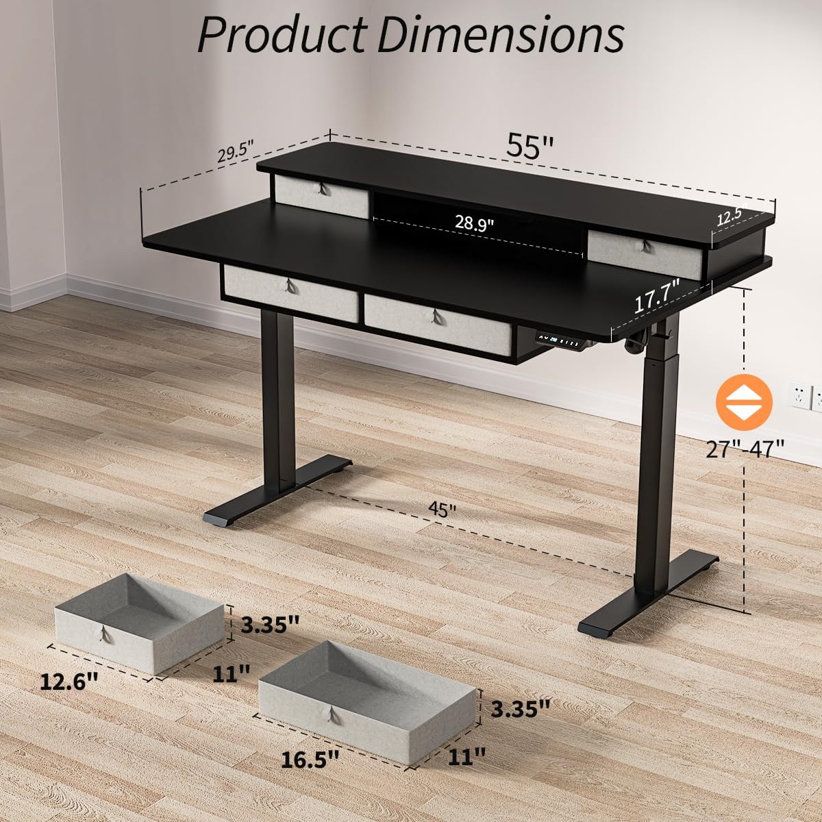 Elektrischer Stehschreibtisch  – Standing Desk Electric Bewertung und Preis