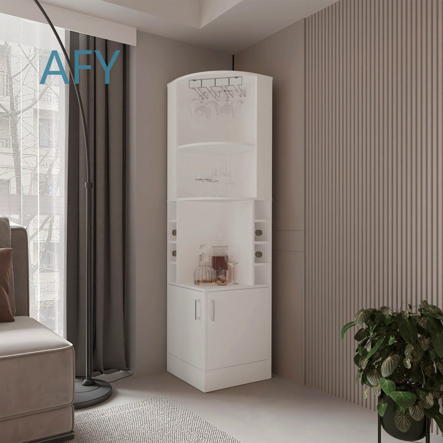 Weißer Eck-Barschrank mit Wein – Home Office Ikea Bewertung und Preis