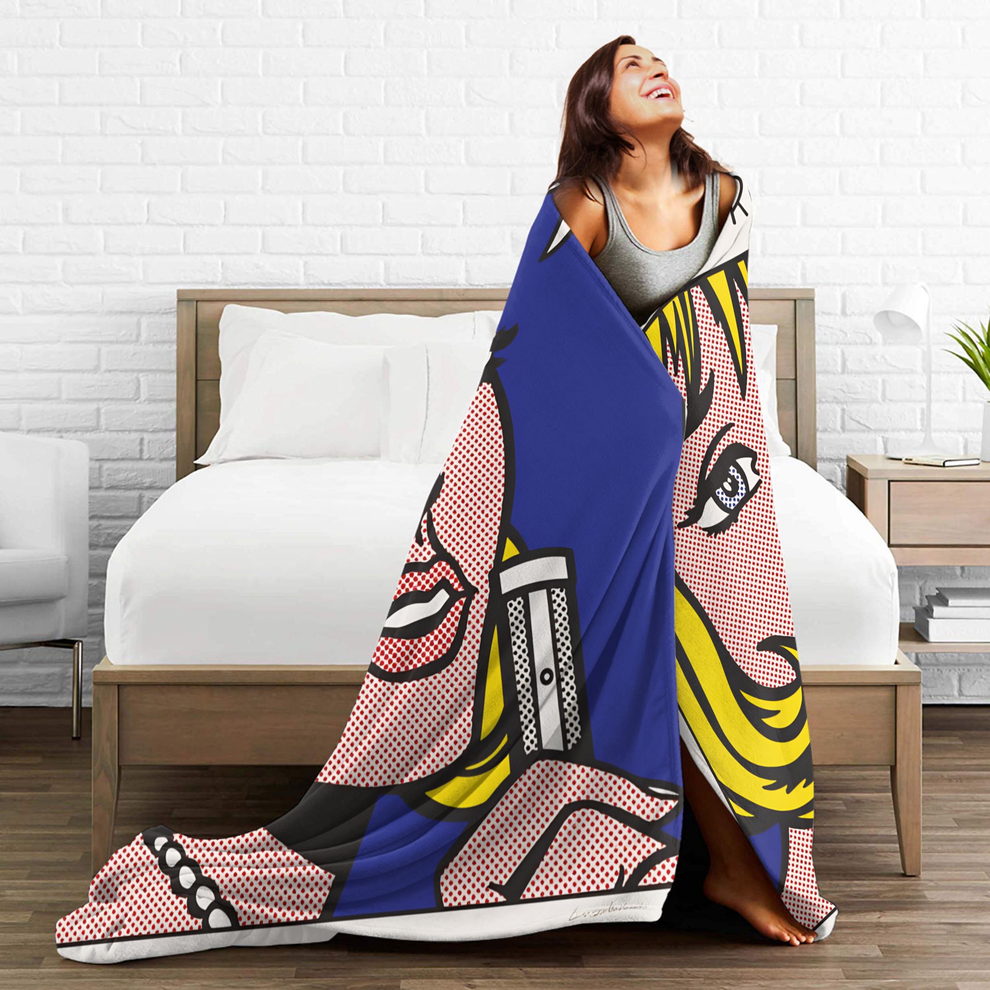 Roy Lichtenstein Pop-Art-Decke – Home Office Trend Bewertung und Preis